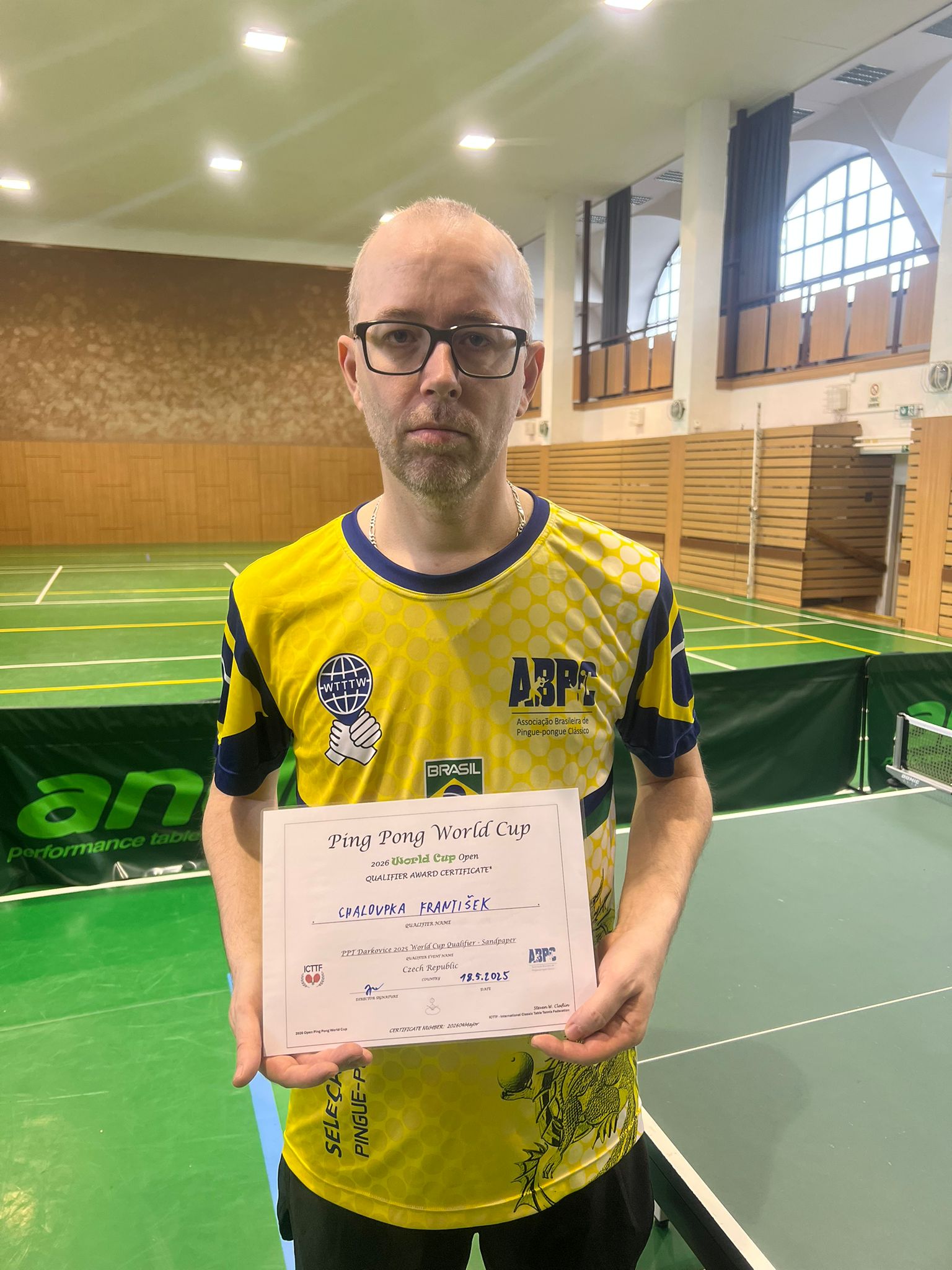 František Chaloupka certifikát